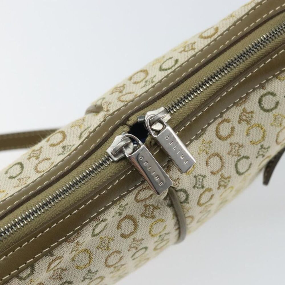Celine C Macadam Shoulder Canvas Khaki Canvas Shoulder Bag Bag - Picture 13 of 16